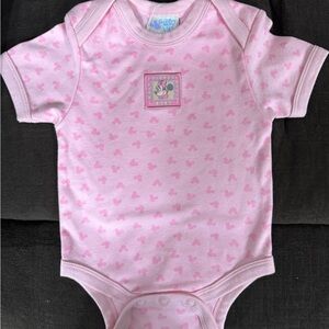 Walt Disney World Baby Pink Bodysuit with Pattern